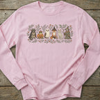 Printify Long-sleeve Halloween Animal Friends Long Sleeve T-Shirt