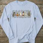 Printify Long-sleeve Halloween Animal Friends Long Sleeve T-Shirt
