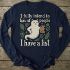 Printify Long-sleeve Haunt People Long Sleeve T-Shirt