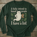 Printify Long-sleeve Haunt People Long Sleeve T-Shirt