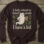 Printify Long-sleeve Haunt People Long Sleeve T-Shirt