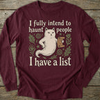 Printify Long-sleeve Haunt People Long Sleeve T-Shirt