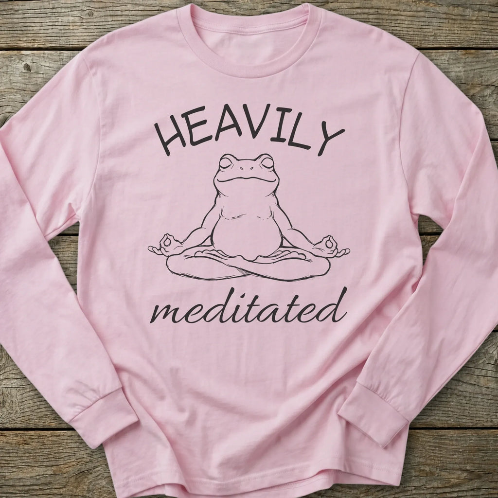 Printify Long-sleeve Heavily Meditated Long Sleeve T-Shirt