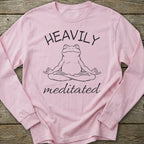 Printify Long-sleeve Heavily Meditated Long Sleeve T-Shirt