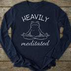 Printify Long-sleeve Heavily Meditated Long Sleeve T-Shirt