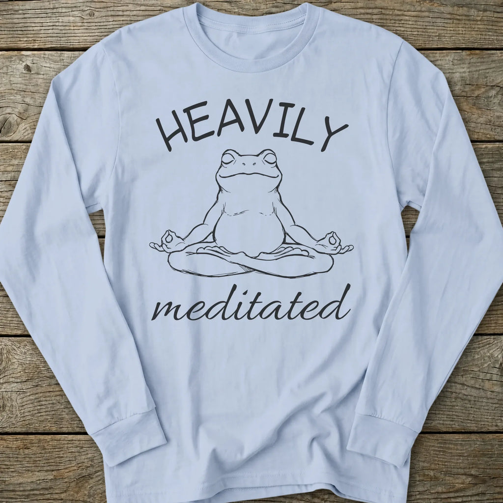 Printify Long-sleeve Heavily Meditated Long Sleeve T-Shirt