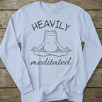 Printify Long-sleeve Heavily Meditated Long Sleeve T-Shirt