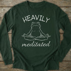 Printify Long-sleeve Heavily Meditated Long Sleeve T-Shirt