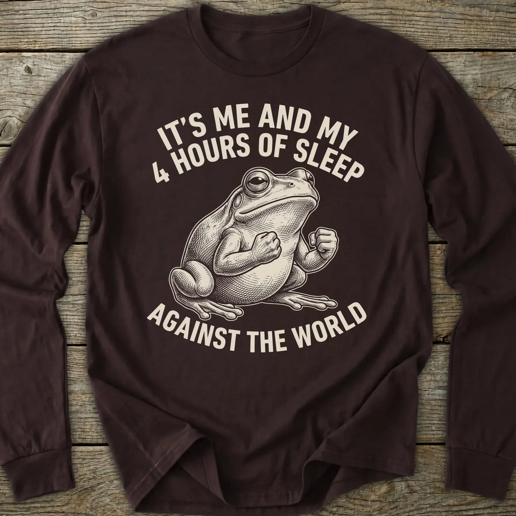 Printify Long-sleeve Hours Of Sleep Long Sleeve T-Shirt