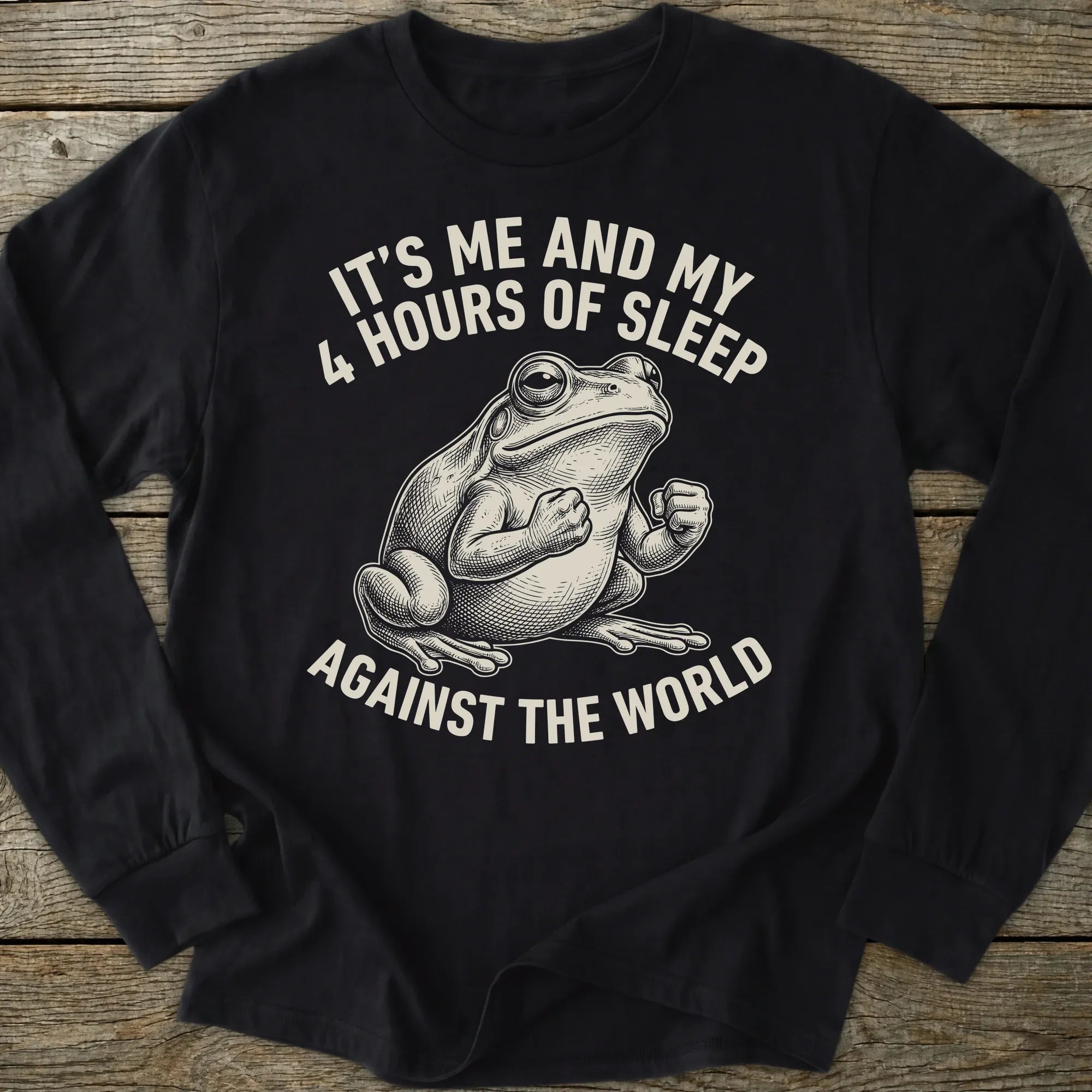 Printify Long-sleeve Hours Of Sleep Long Sleeve T-Shirt