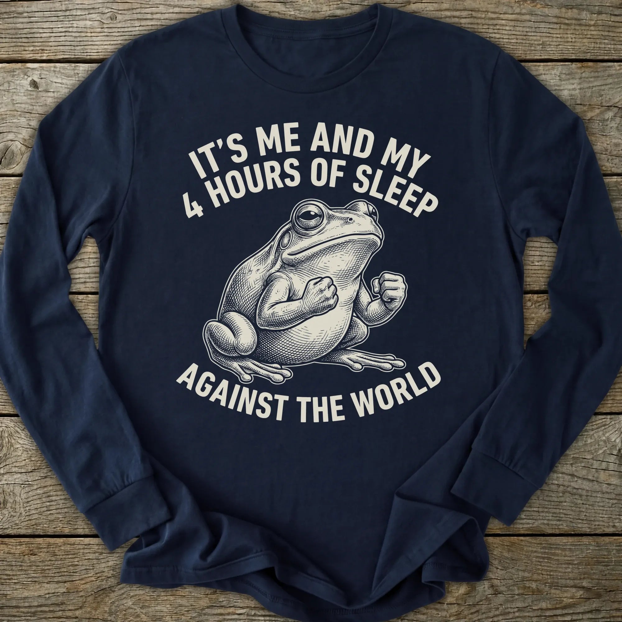 Printify Long-sleeve Hours Of Sleep Long Sleeve T-Shirt