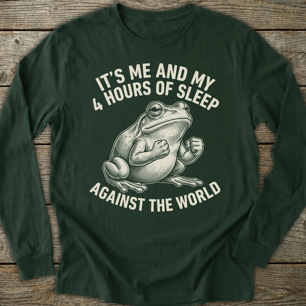 Printify Long-sleeve Hours Of Sleep Long Sleeve T-Shirt