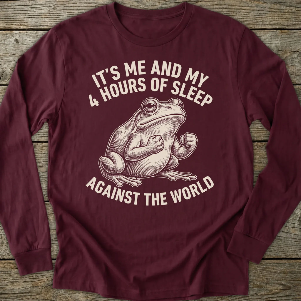 Printify Long-sleeve Hours Of Sleep Long Sleeve T-Shirt