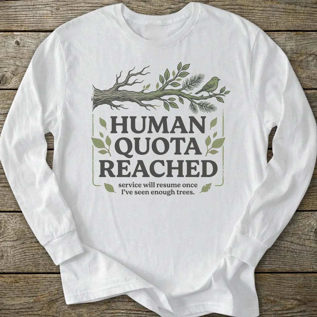 Printify Long-sleeve Human Quota Bird Long Sleeve T-Shirt