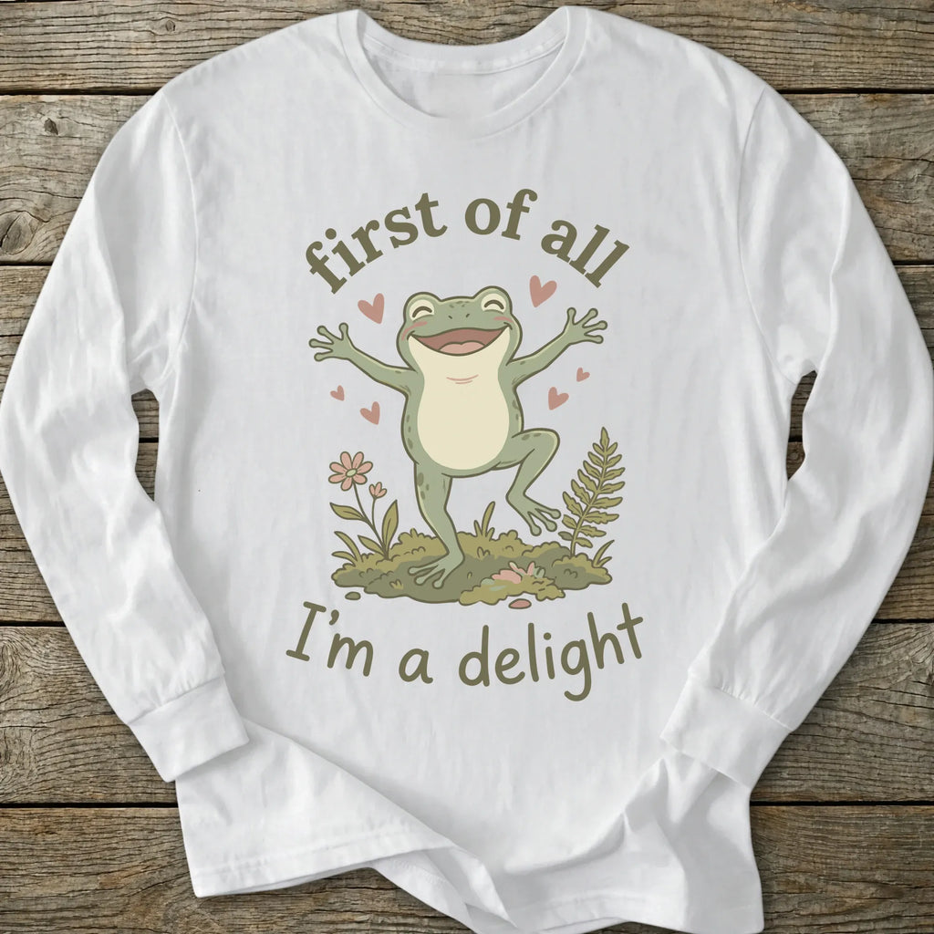 Printify Long-sleeve I'm A Delight Long Sleeve T-Shirt