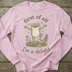 Printify Long-sleeve I'm A Delight Long Sleeve T-Shirt