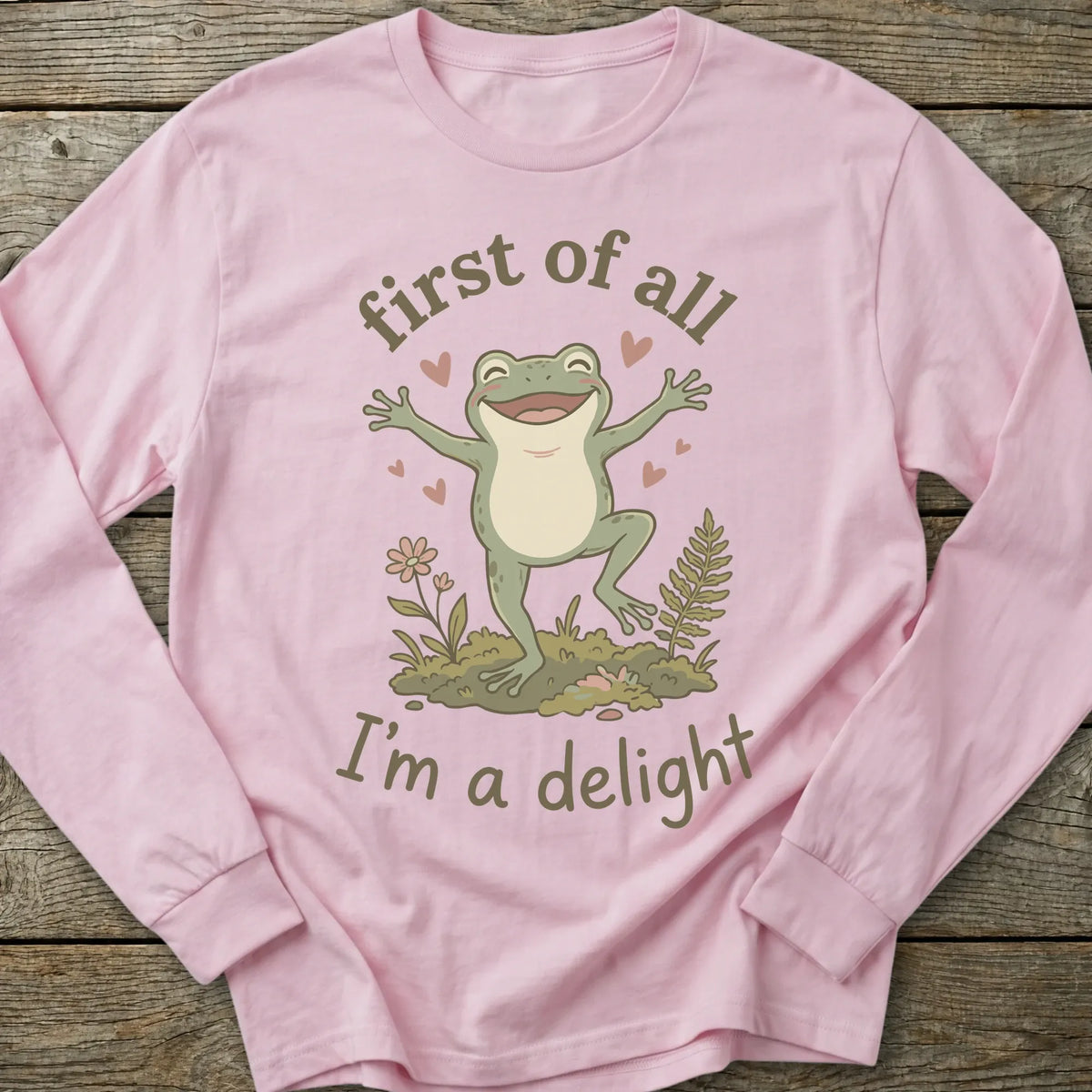 Printify Long-sleeve I'm A Delight Long Sleeve T-Shirt