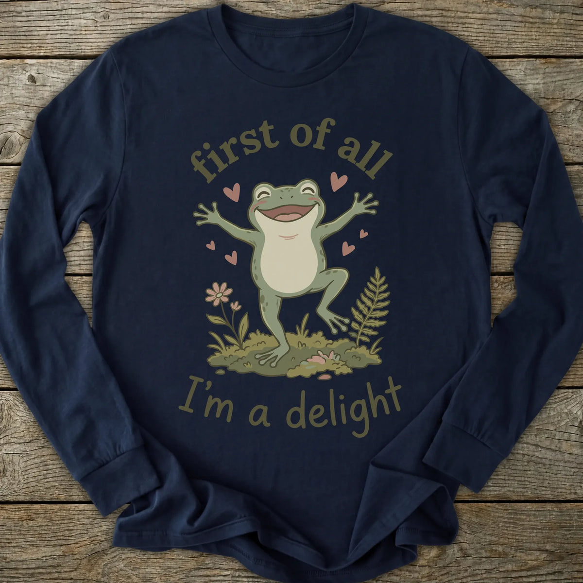 Printify Long-sleeve I'm A Delight Long Sleeve T-Shirt