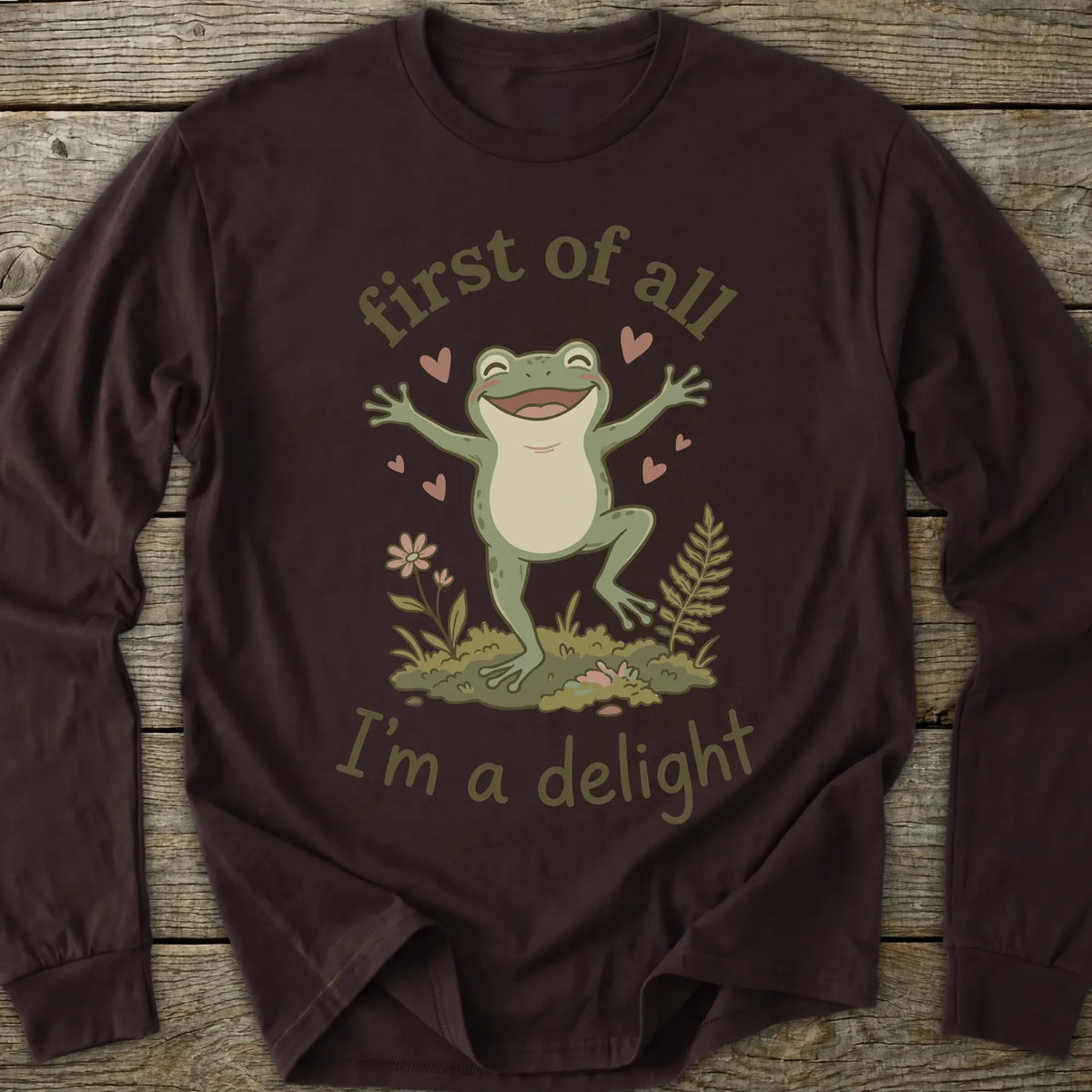 Printify Long-sleeve I'm A Delight Long Sleeve T-Shirt