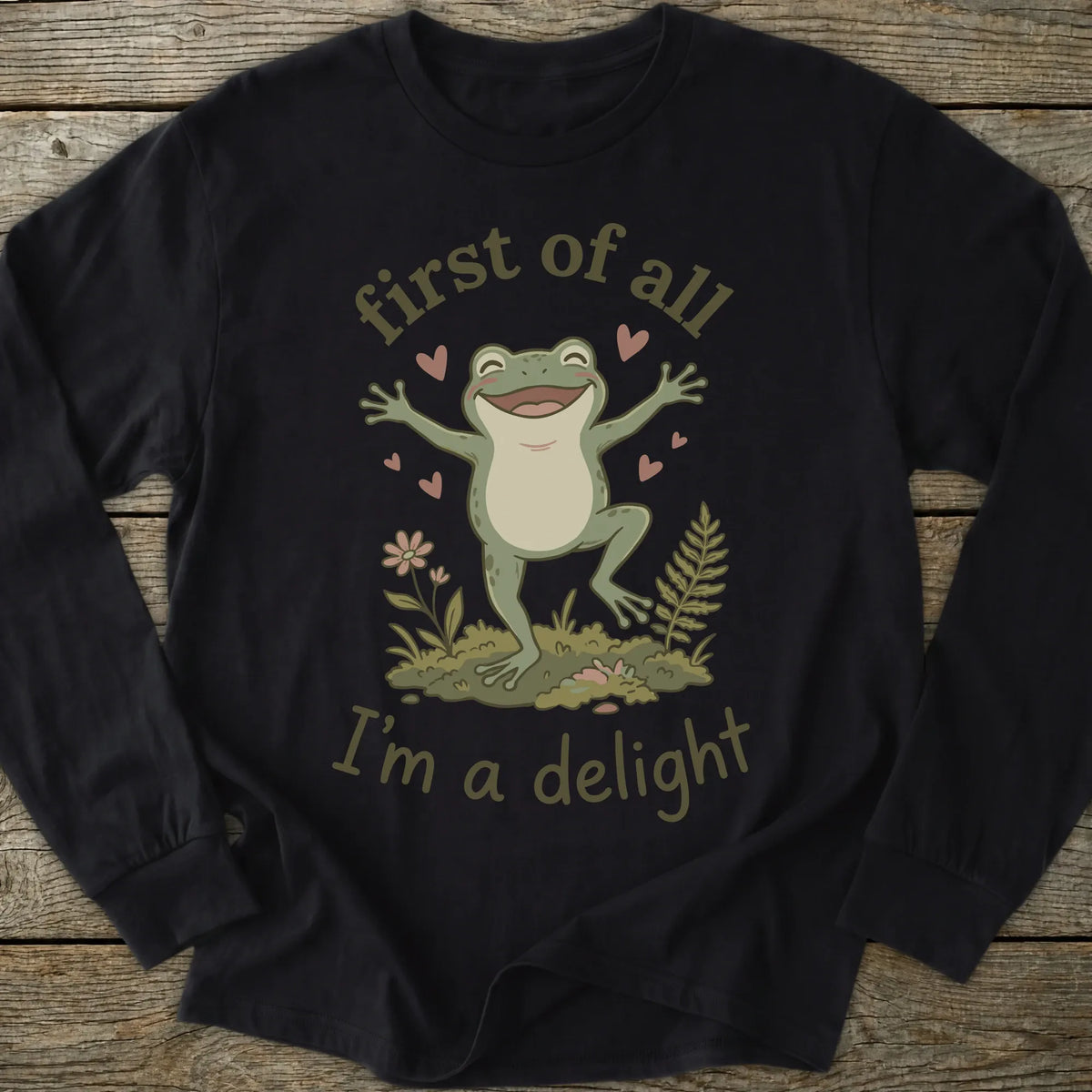Printify Long-sleeve I'm A Delight Long Sleeve T-Shirt