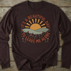 Printify Long-sleeve Leave Me Alone Long Sleeve T-Shirt