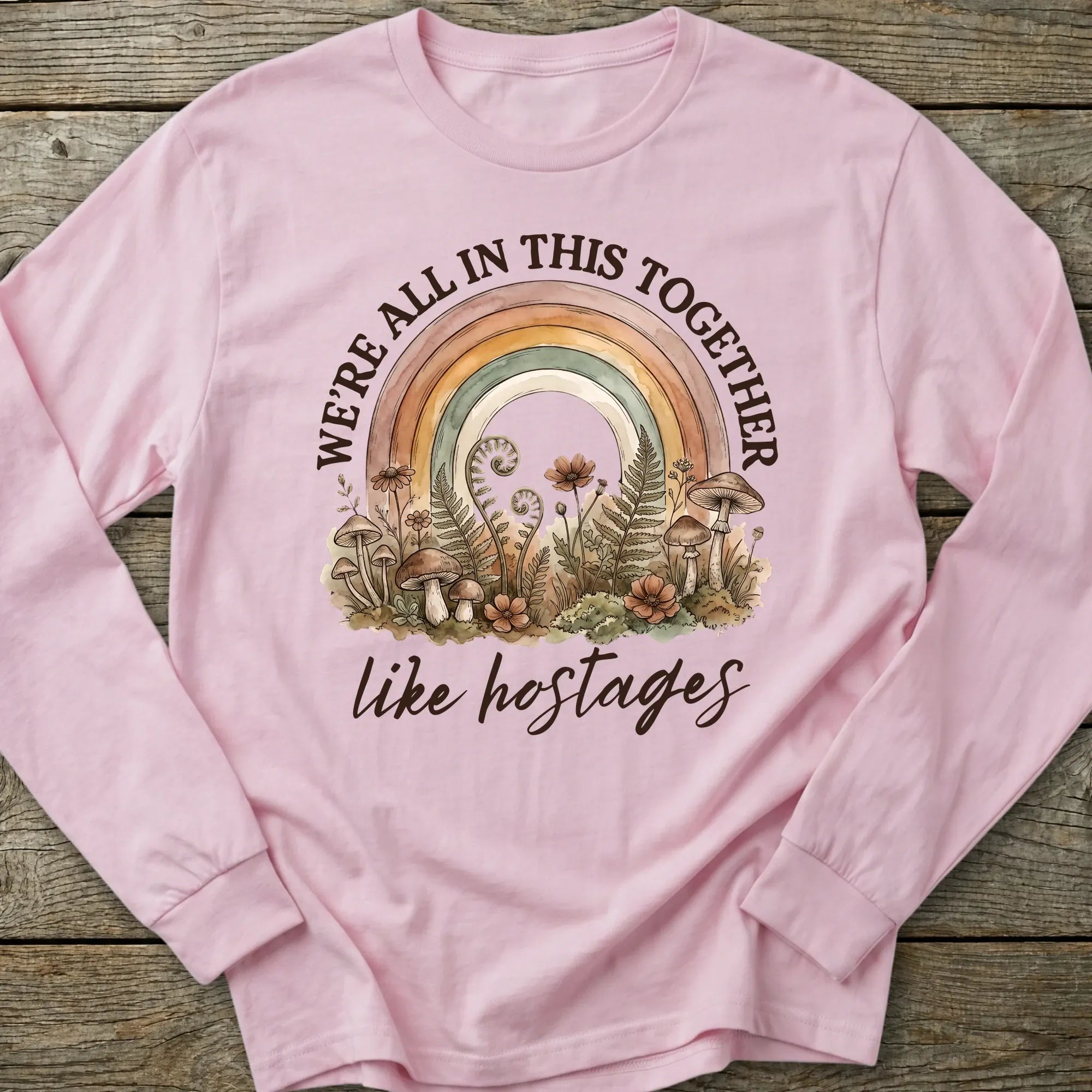 Printify Long-sleeve Like Hostages Long Sleeve T-Shirt