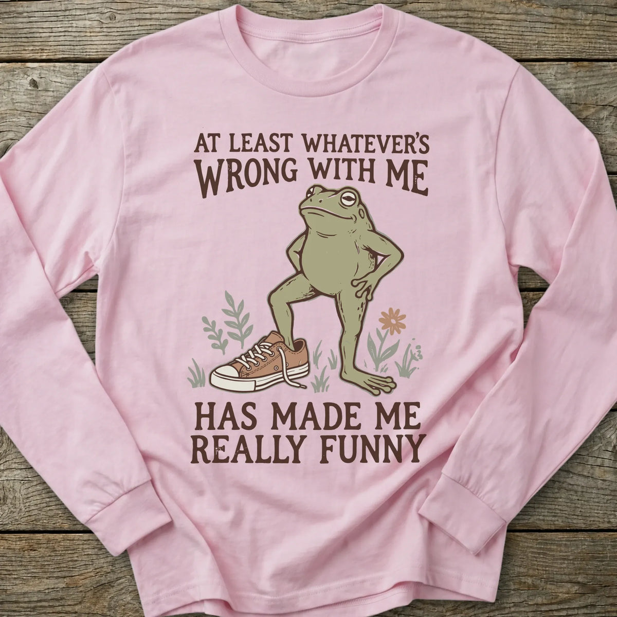 Printify Long-sleeve Made Me Really Funny Long Sleeve T-Shirt
