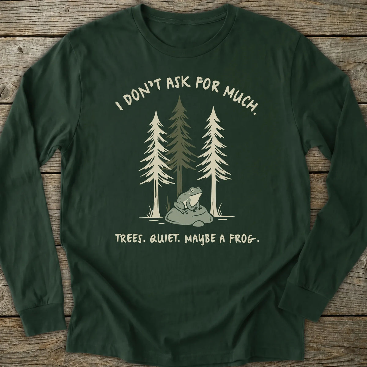 Printify Long-sleeve Maybe A Frog Long Sleeve T-Shirt