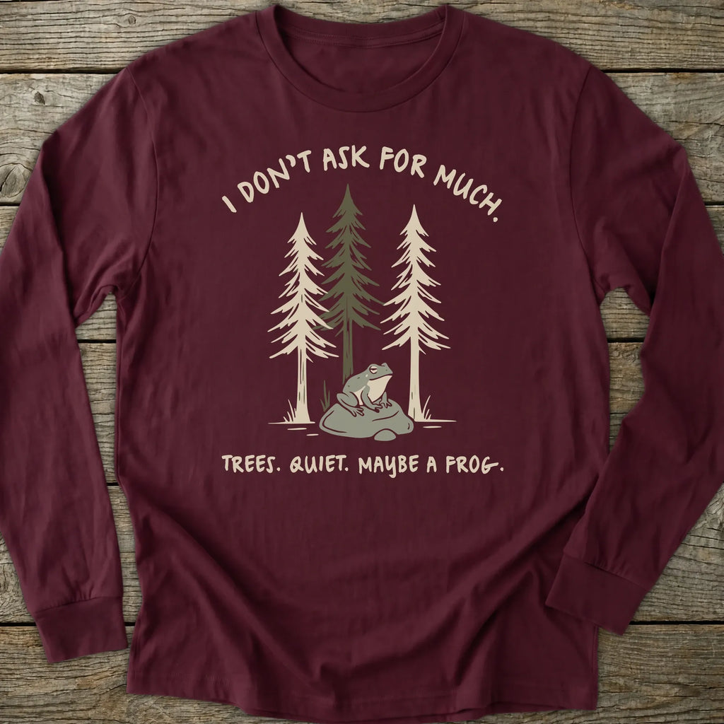 Printify Long-sleeve Maybe A Frog Long Sleeve T-Shirt