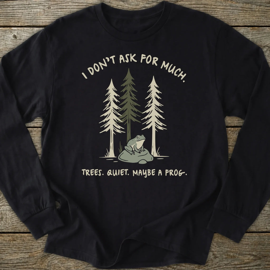 Printify Long-sleeve Maybe A Frog Long Sleeve T-Shirt