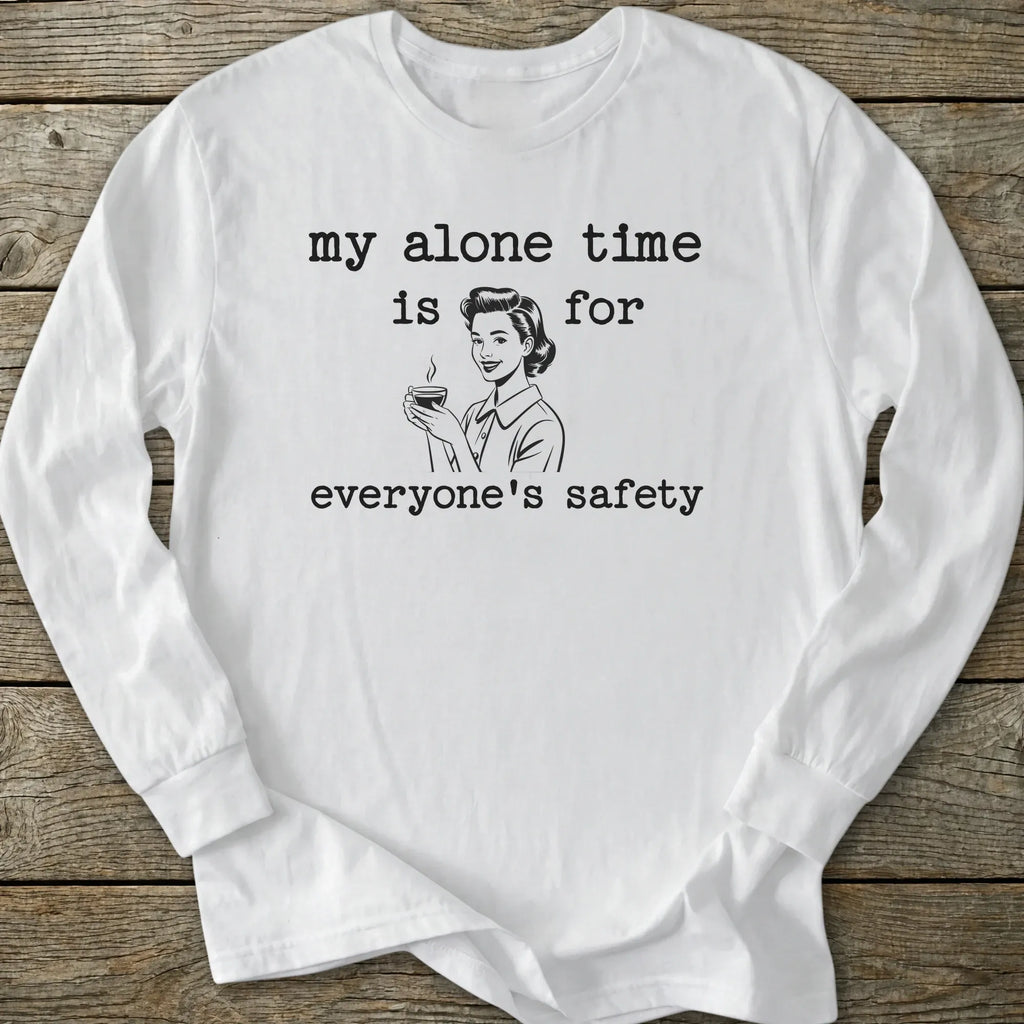 Printify Long-sleeve My Alone Time Long Sleeve T-Shirt