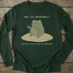Printify Long-sleeve No Problemo Frog Long Sleeve