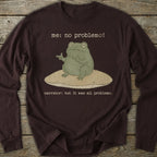 Printify Long-sleeve No Problemo Frog Long Sleeve