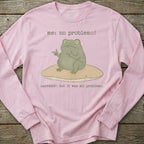 Printify Long-sleeve No Problemo Frog Long Sleeve
