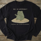 Printify Long-sleeve No Problemo Frog Long Sleeve