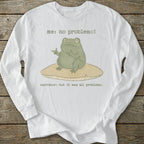 Printify Long-sleeve No Problemo Frog Long Sleeve