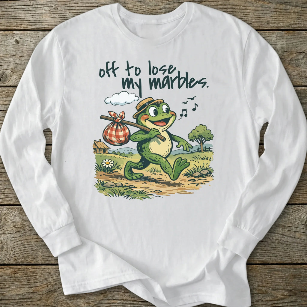 Printify Long-sleeve Off To Lose My Marbles Long Sleeve T-Shirt
