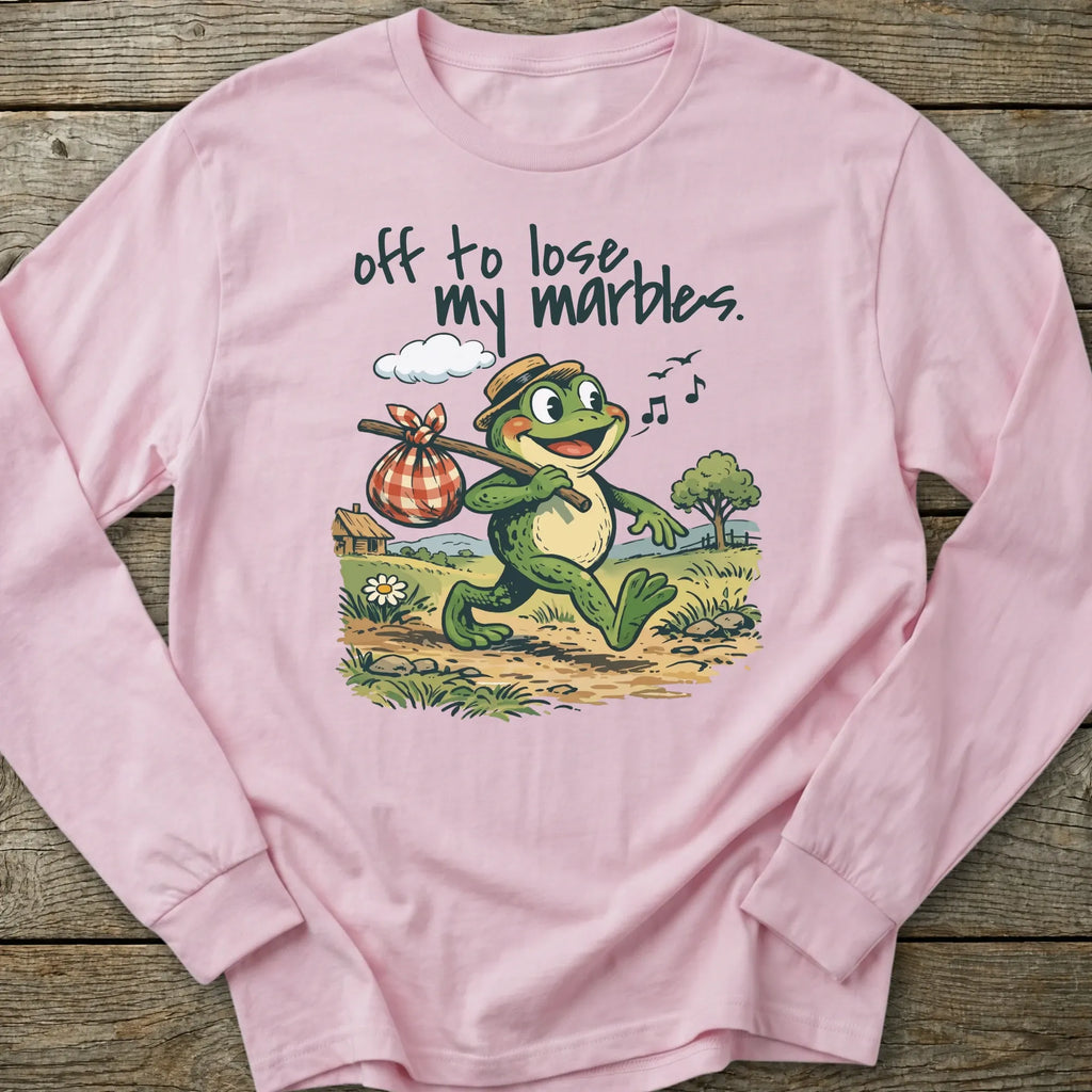 Printify Long-sleeve Off To Lose My Marbles Long Sleeve T-Shirt