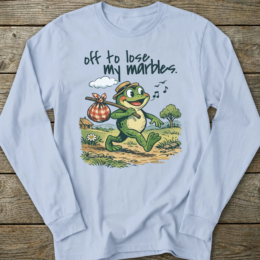 Printify Long-sleeve Off To Lose My Marbles Long Sleeve T-Shirt
