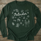 Printify Long-sleeve Outsider Doodle Long Sleeve T-Shirt