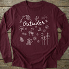 Printify Long-sleeve Outsider Doodle Long Sleeve T-Shirt