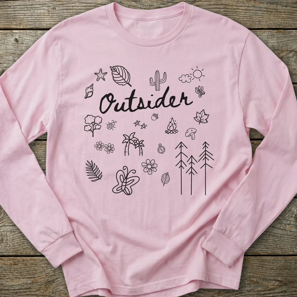 Printify Long-sleeve Outsider Doodle Long Sleeve T-Shirt