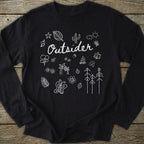 Printify Long-sleeve Outsider Doodle Long Sleeve T-Shirt