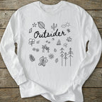 Printify Long-sleeve Outsider Doodle Long Sleeve T-Shirt
