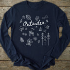 Printify Long-sleeve Outsider Doodle Long Sleeve T-Shirt