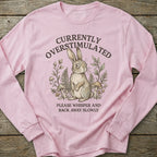 Printify Long-sleeve Overstimulated Rabbit Long Sleeve T-Shirt