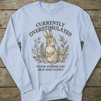 Printify Long-sleeve Overstimulated Rabbit Long Sleeve T-Shirt