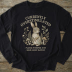 Printify Long-sleeve Overstimulated Rabbit Long Sleeve T-Shirt