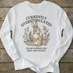 Printify Long-sleeve Overstimulated Rabbit Long Sleeve T-Shirt