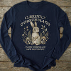 Printify Long-sleeve Overstimulated Rabbit Long Sleeve T-Shirt